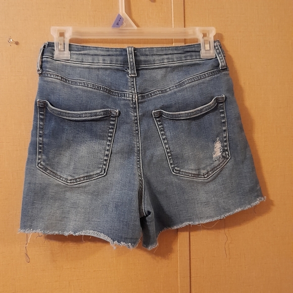 Vanilla Star High Rise Shortie Jean Shorts - Picture 2 of 4